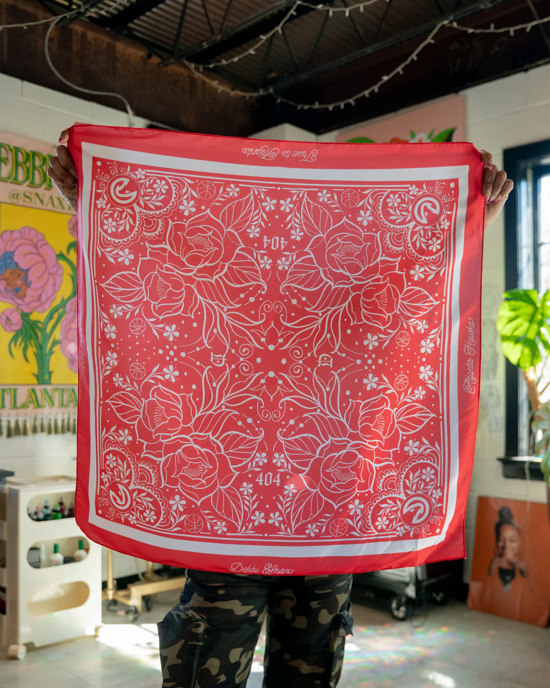 Forever 404 Debbi Snax Satin Scarf - Image 4