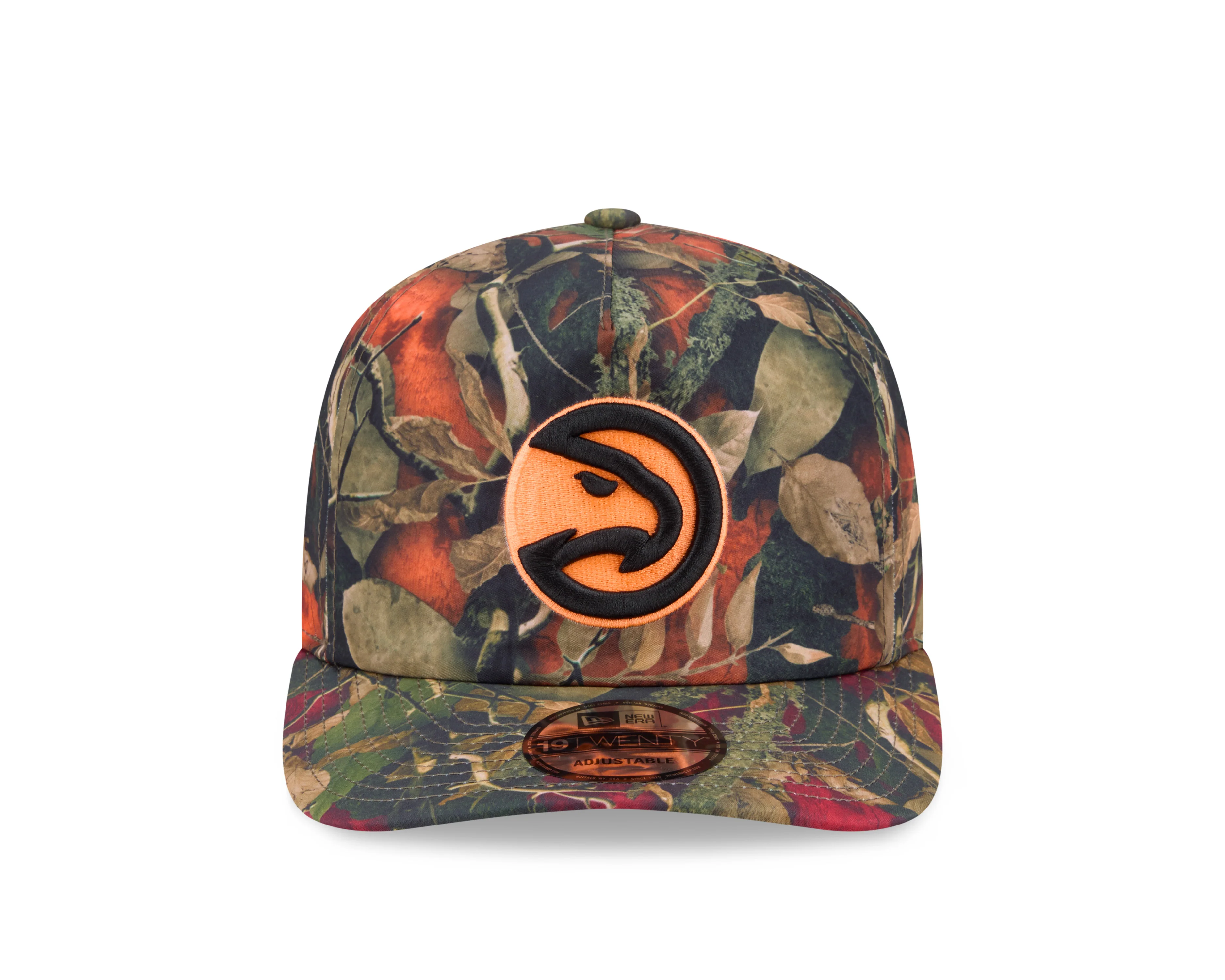 New Era Hawks Black Bill Leaves Snapback - Image 3