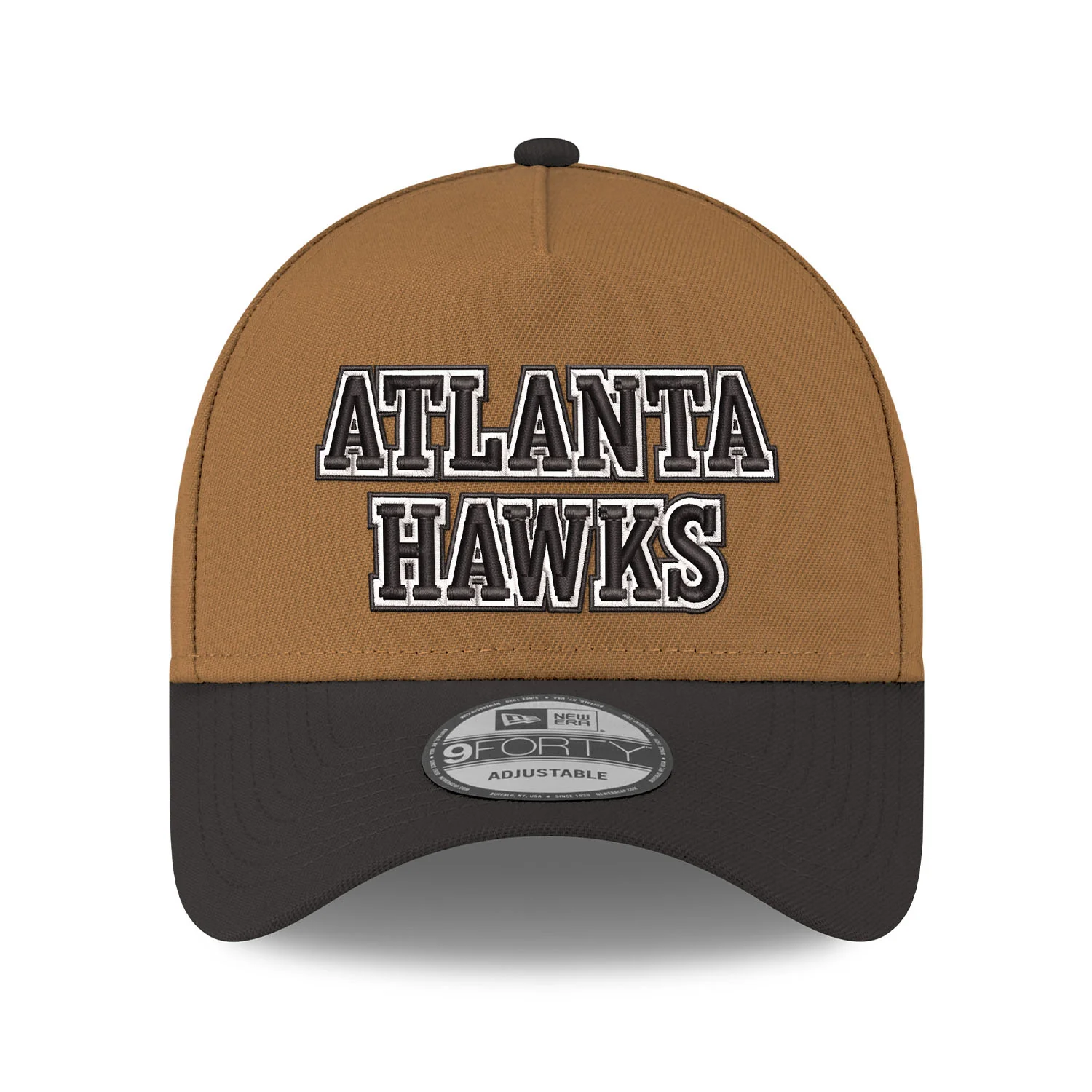 New Era Hawks Black Brown Wordmark Snapback - Image 3