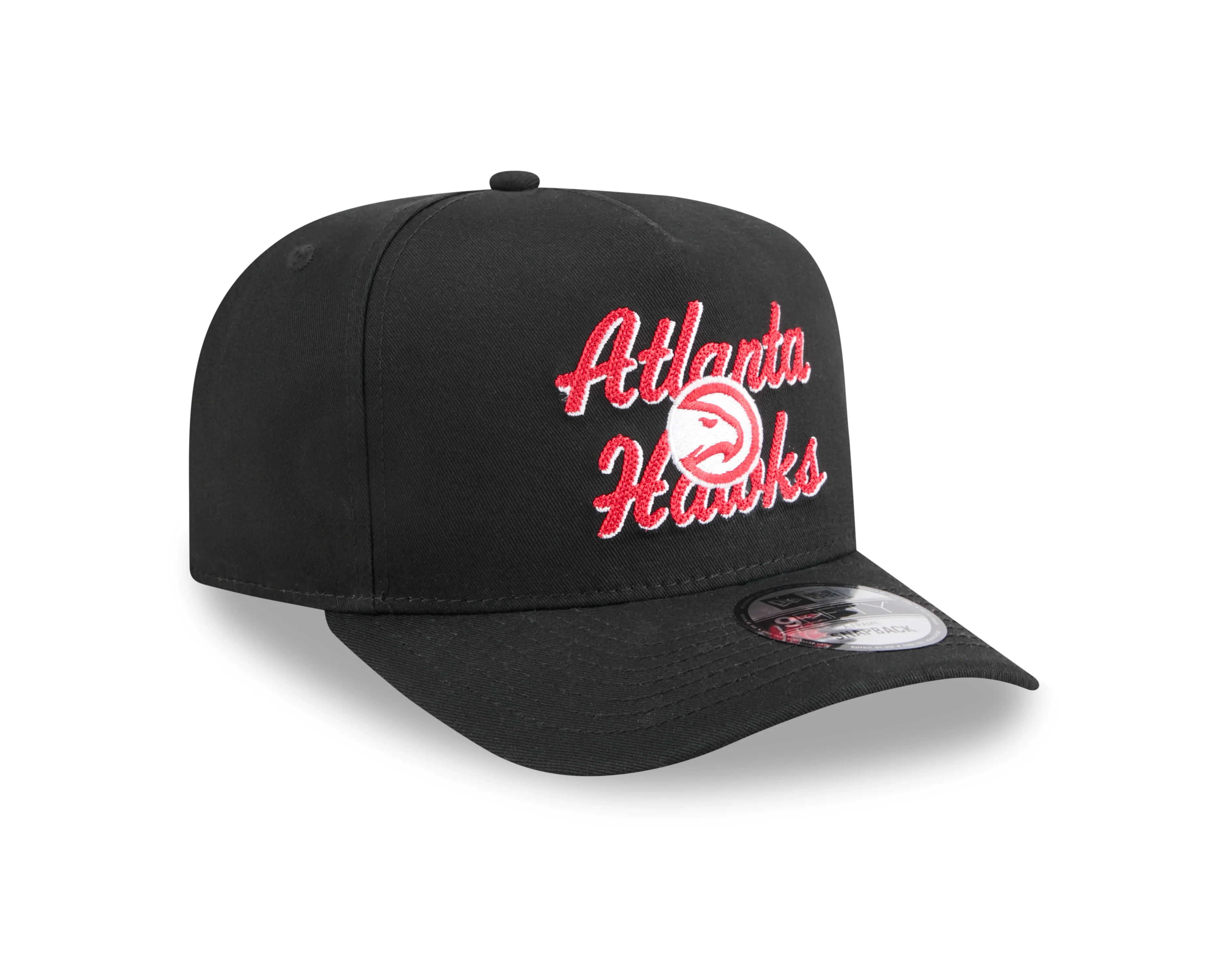 New Era Hawks Chainstitch Black Snapback - Image 3