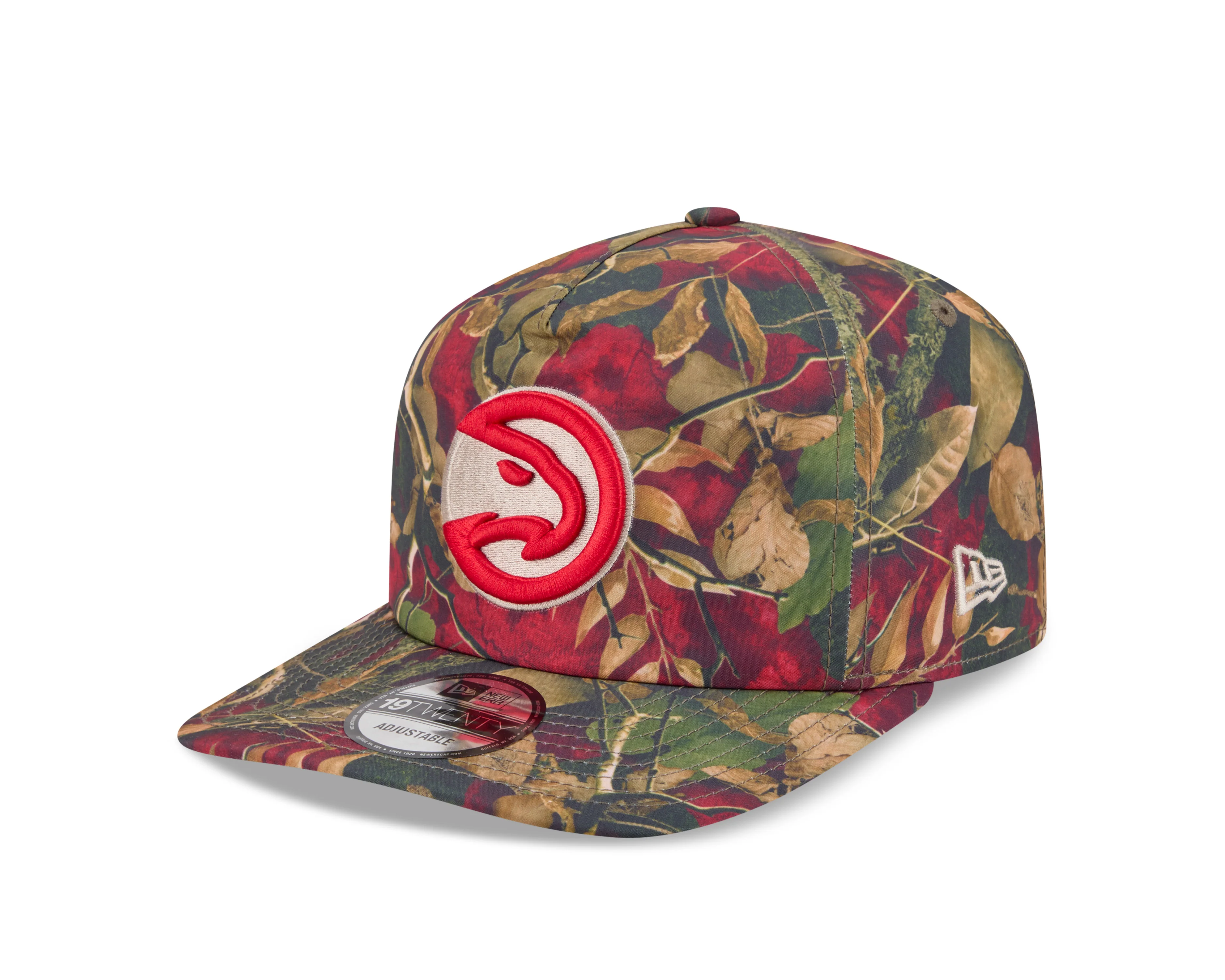 New Era Hawks Red Bill Leaves Snapback - Image 2