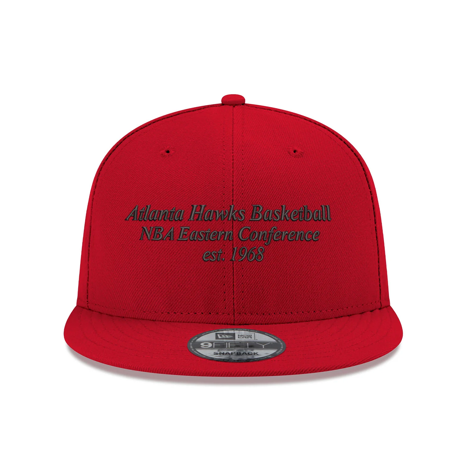 New Era Hawks Red Conference Wordmark Snapback - Image 3