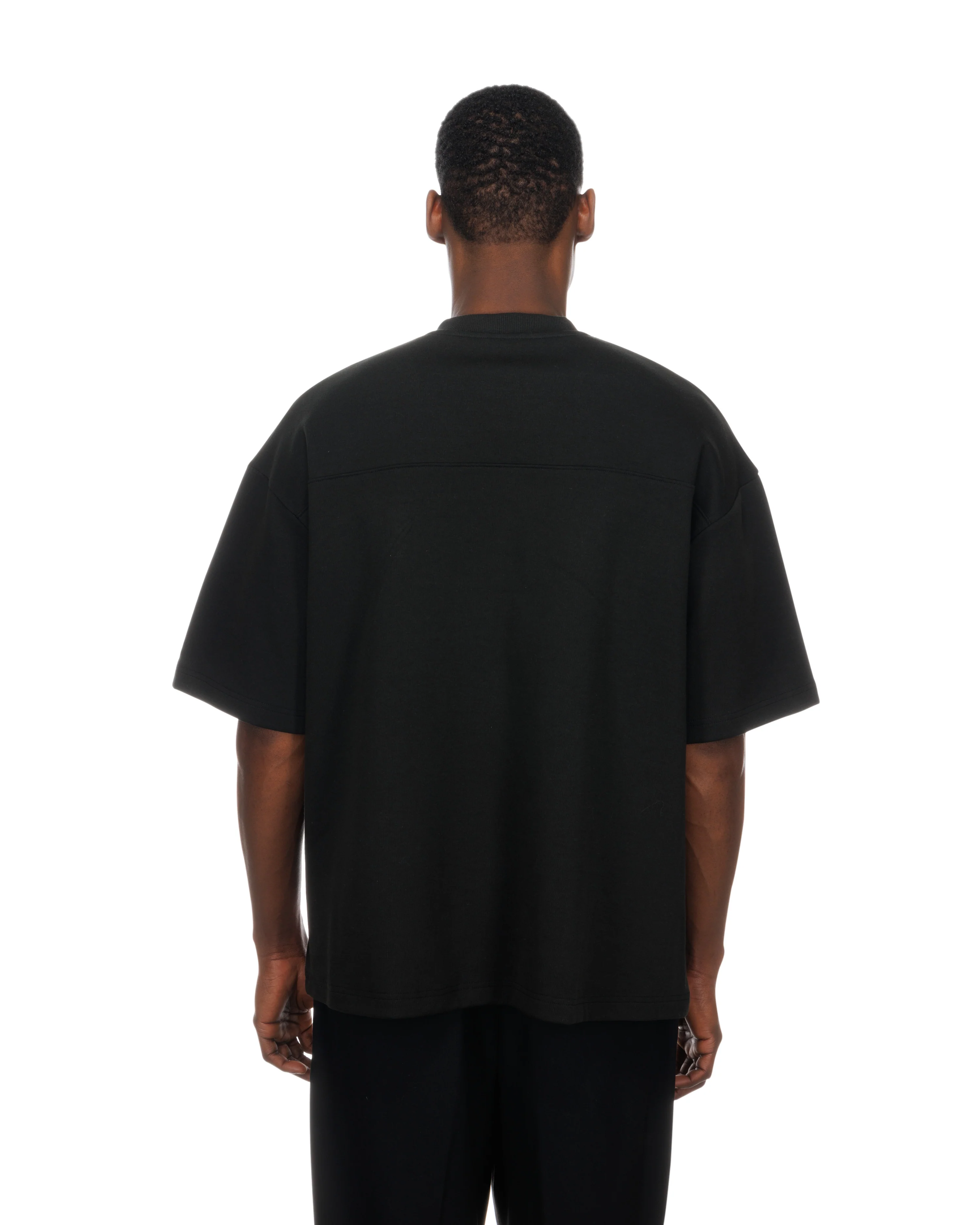 New Era Hawks Wordmark Black Throwback Tee - Image 3