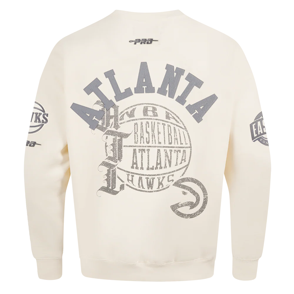 Pro Standard Hawks Cream Street Team Crewneck - Image 2